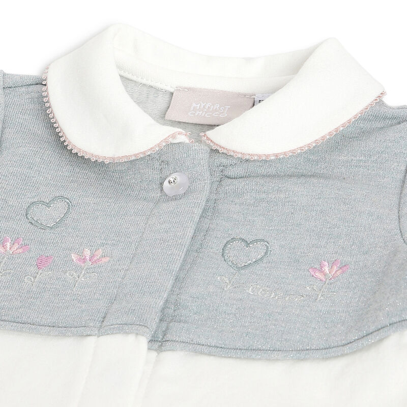 Girls Bronze Applique Front Opening Babysuit image number 2
